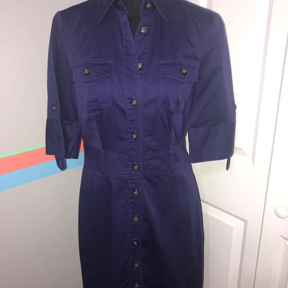 The Limited Purple Midi Dress